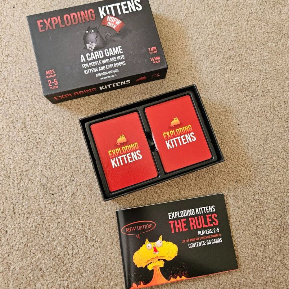 Exploding Kittens - NSFW Edition - Board Game - Complete - Picture 5 of 6